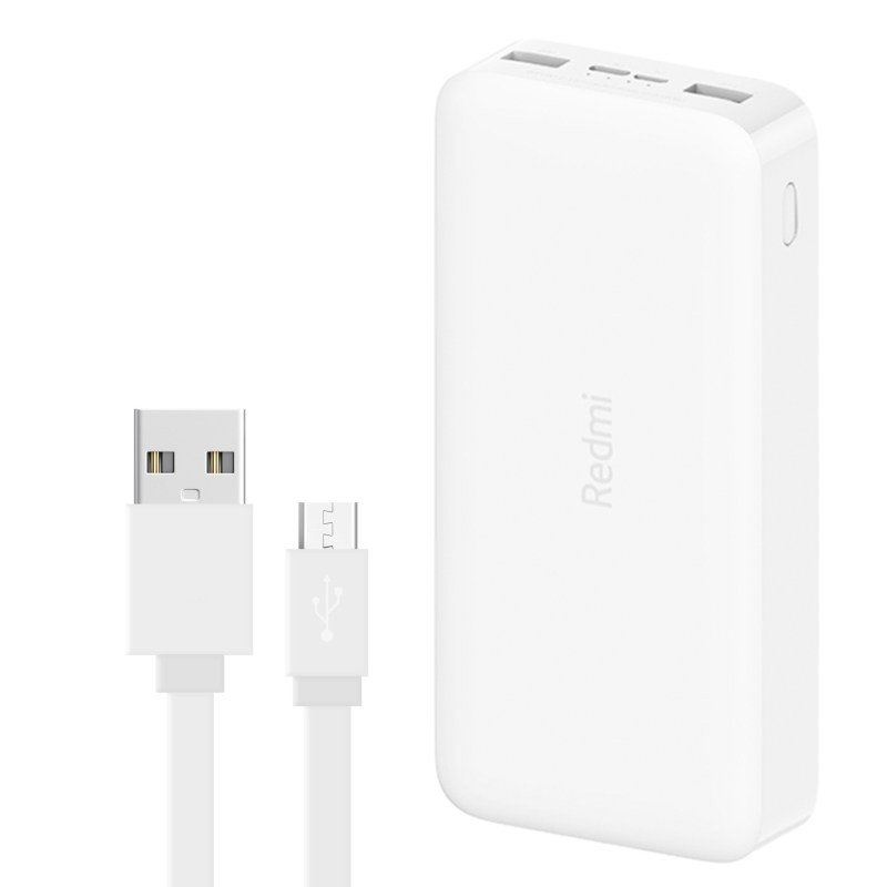 شارژر همراه شیائومی مدل Redmi ظرفیت 20000 میلی آمپرساعت به همراه کابل تبدیل microUSB شارژر همراه شیائومی مدل Redmi ظرفیت 20000 میلی آمپرساعت به همراه کابل تبدیل microUSB